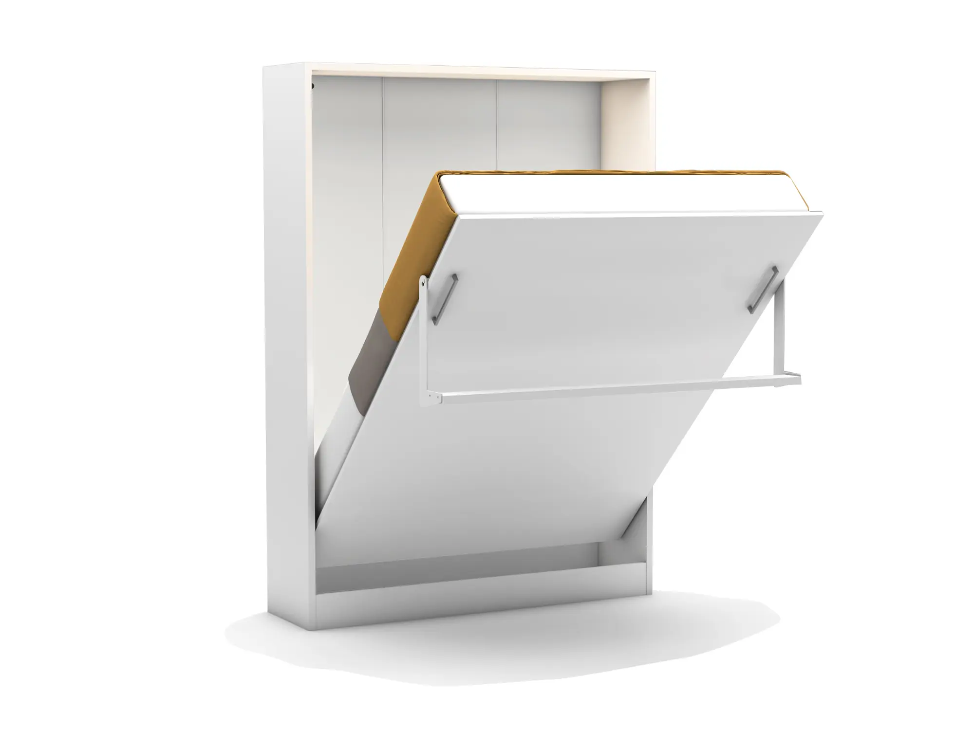 Tweepersoons bedkast Royal Twin 100x200 cm Wit - Afbeelding 2