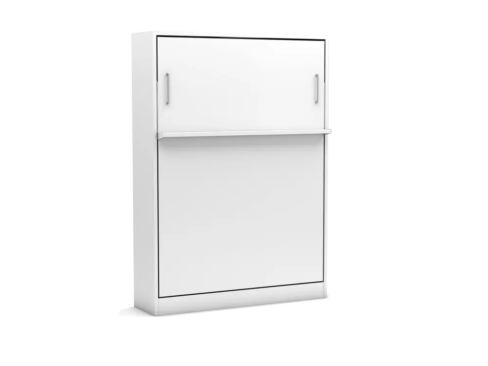 Tweepersoons bedkast Royal Twin 100x200 cm Wit - Afbeelding 4