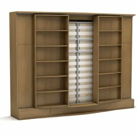 Tweepersoons bedkast Suit 140x200 cm bruin