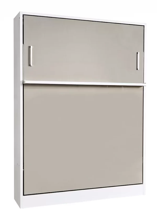 Tweepersoons bedkast Royal Twin 100x200 cm taupe - Afbeelding 3