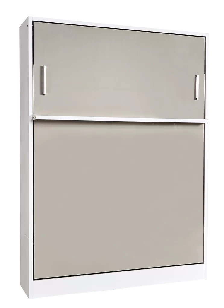 Tweepersoons bedkast Royal Twin 100x200 cm Wit - Afbeelding 3